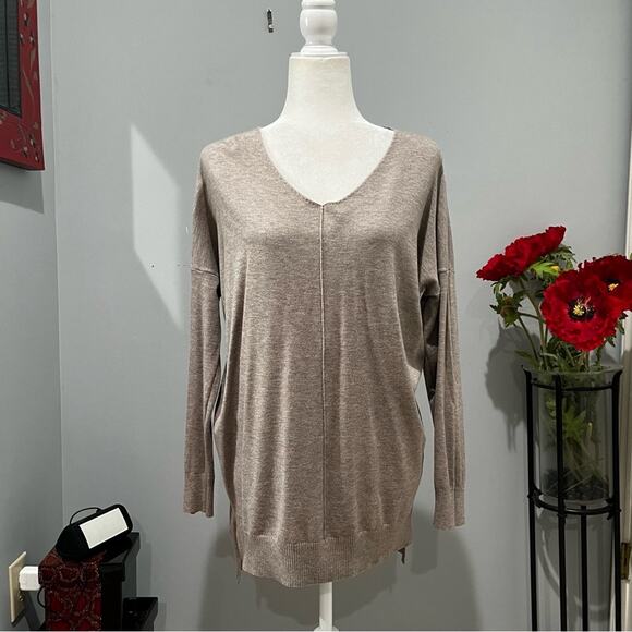 NEW Alexander + David V-Neck Longline Oversized Cozy Soft Tunic Sweater S/M NWT - Picture 10 of 16
